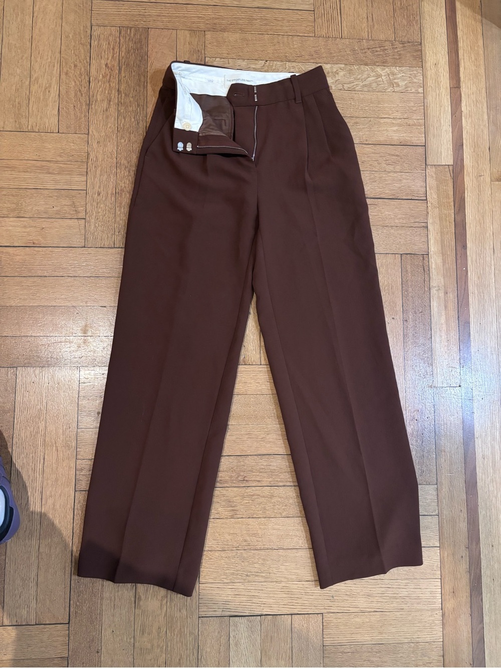 Wilfred Brown Wide Leg Effortless Pant